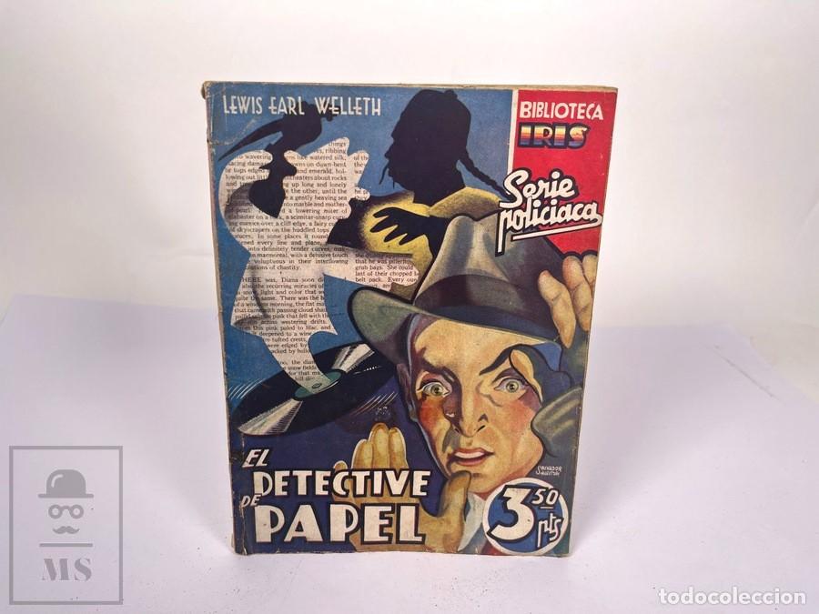 C&oacute;mics: Biblioteca Iris / Serie Policiaca - El Detective de Papel - Lewis Earl Welleth - Bruguera
