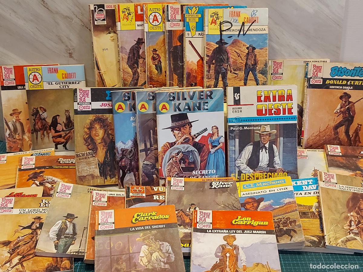 C&oacute;mics: LOTE 30 BOLSILIBROS DEL OESTE | BRUGUERA Y OTRAS COLECCIONES | VARIOS AUTORES | NOVELAS WESTERN