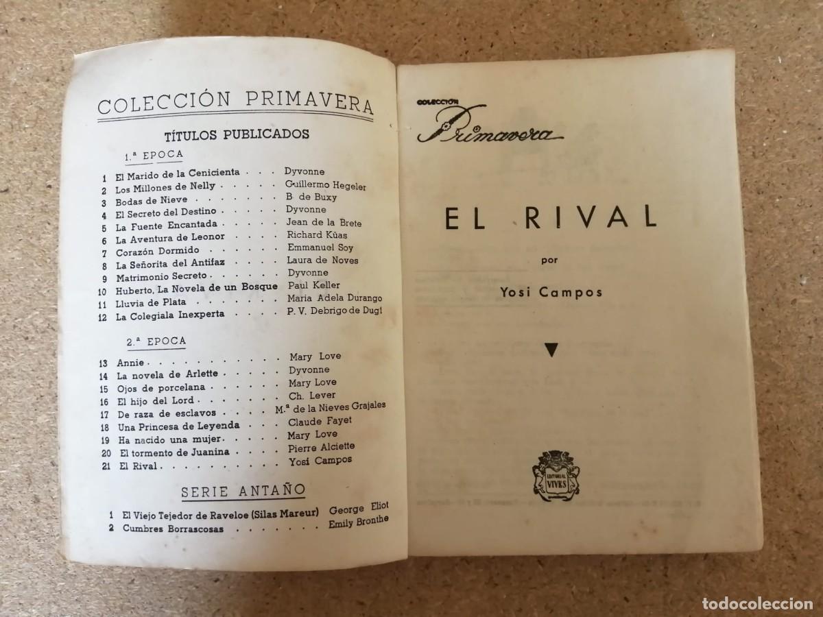 C&oacute;mics: BOLSILIBRO. EL RIVAL (COLECCION PRIMAVERA) YOSI CAMPOS - Foto 2
