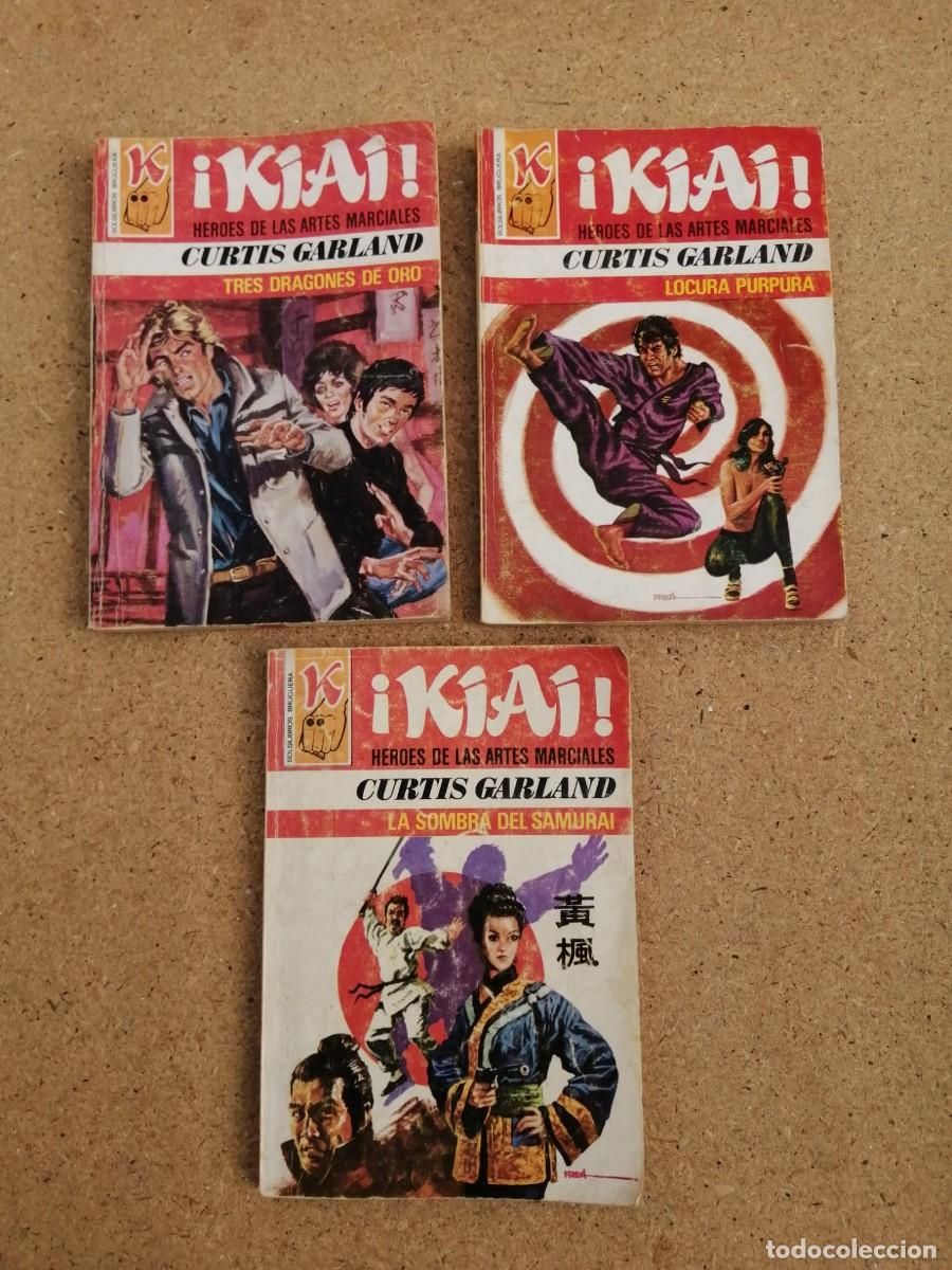 C&oacute;mics: BOLSILIBRO. SERIE KIAI. TRES DRAGONES DE ORO - LOCURA PURPURA - LA SOMBRA DEL SAMURAI (CURTIS GARLAN