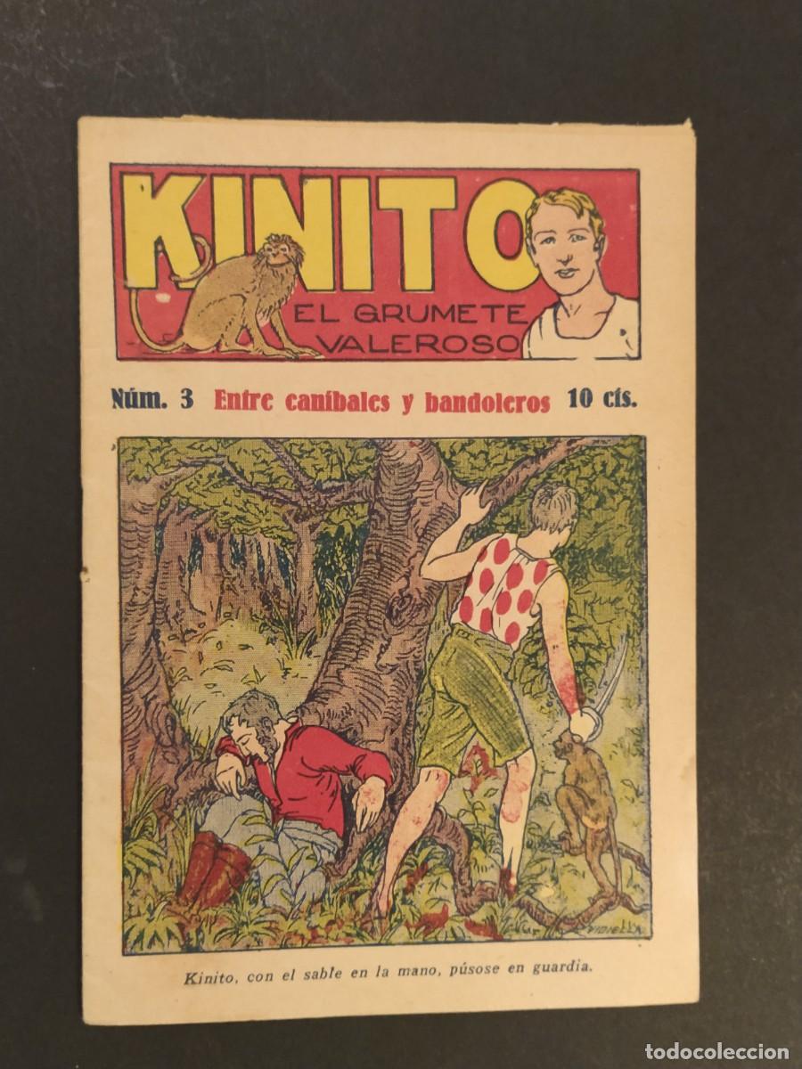 C&oacute;mics: KINITO EL GRUMETE VALEROSO - NUMERO 3 - ENTRE CANIBALES Y BANDOLEROS - COMIC ANTIGUO ORIGINAL