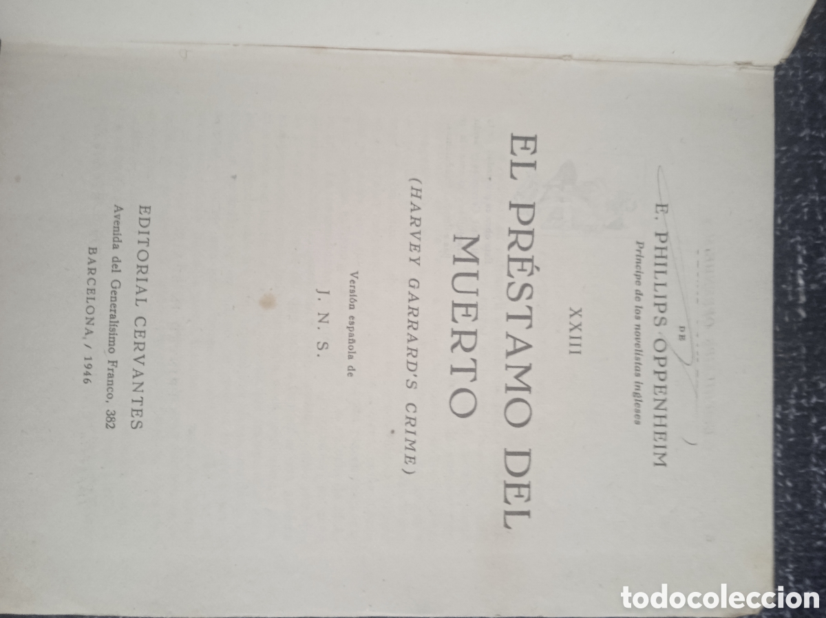 C&oacute;mics: EL PR&Eacute;STAMO DEL MUERTO / E. PHILLIPS OPPENHEIM - Foto 2