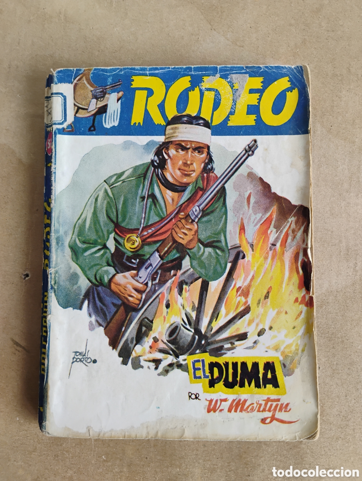 C&oacute;mics: W. Martyn (Fidel Prado): El puma. Col Rodeo n. 331