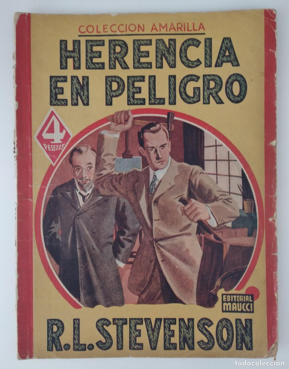 C&oacute;mics: Colecci&oacute;n Amarilla, n.&ordm; 27 &mdash; Herencia en peligro &mdash; R. L. Stevenson &mdash; Editorial Maucci