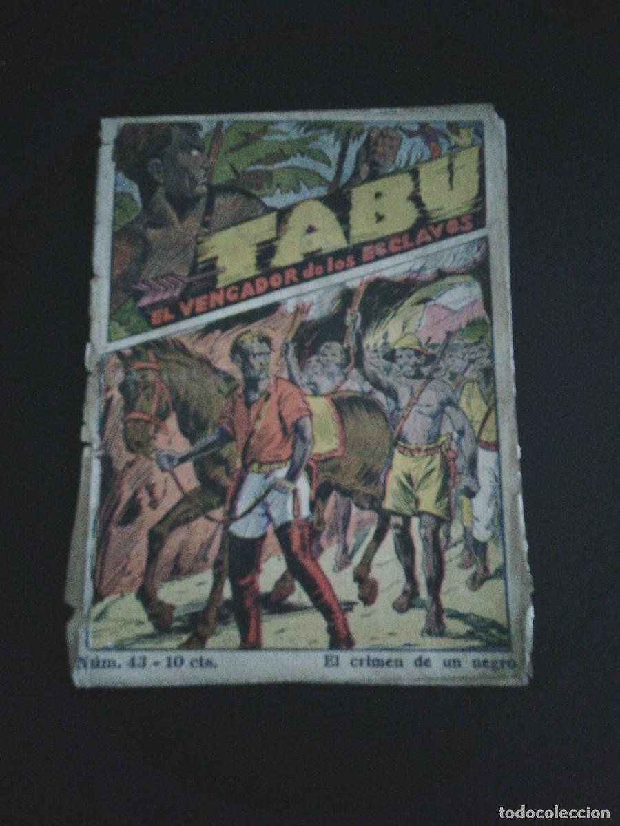 C&oacute;mics: TABU - NUMERO 43 - EL CRIMEN DE UN NEGRO - EDITORIAL EL GATO NEGRO --CJ 171