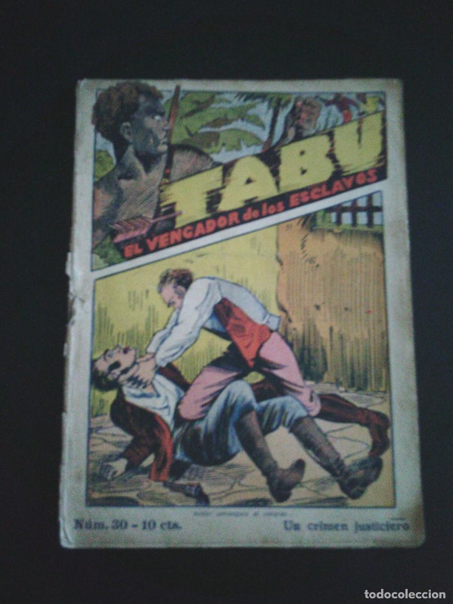 C&oacute;mics: TABU - NUMERO 30 - UN CRIMEN JUSTICIERO - EDITORIAL EL GATO NEGRO --CJ 171
