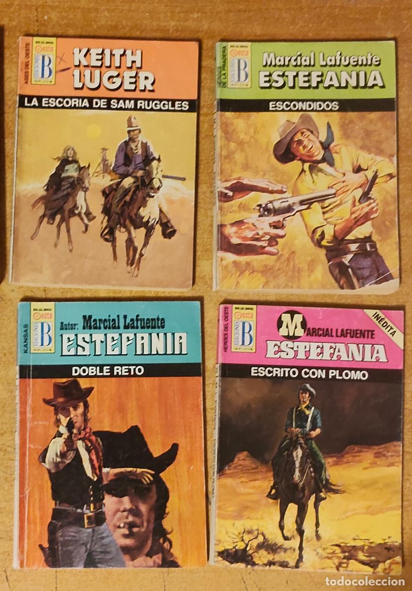 C&oacute;mics: lote de 4 bolsilibros - Marcial Lafuente Estefan&iacute;a - publicado por la Editorial Bruguera - oeste