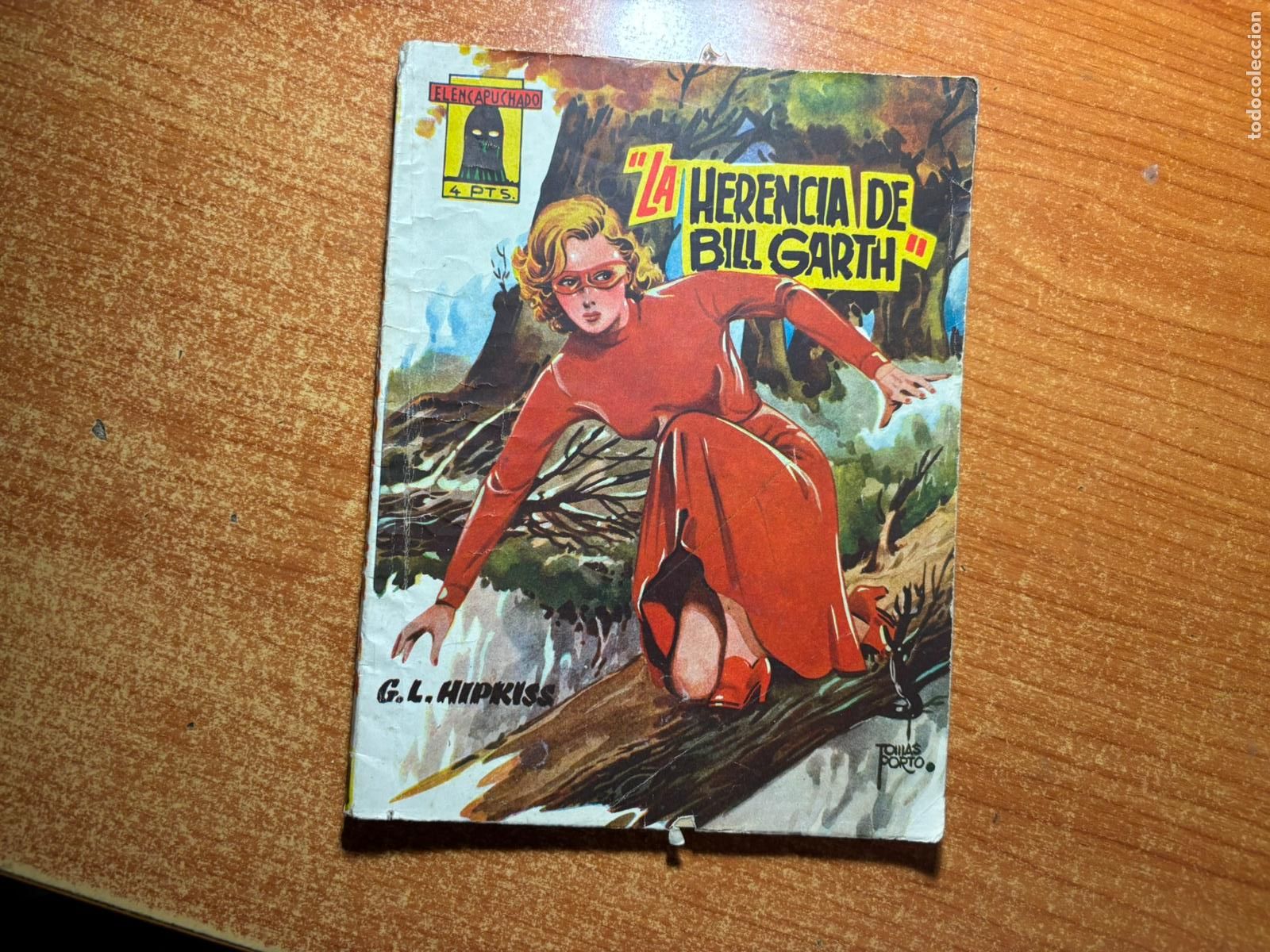 C&oacute;mics: EL ENCAPUCHADO N&ordm; 53 G.L. HIPKISS EDICIONES CLIPER 1947