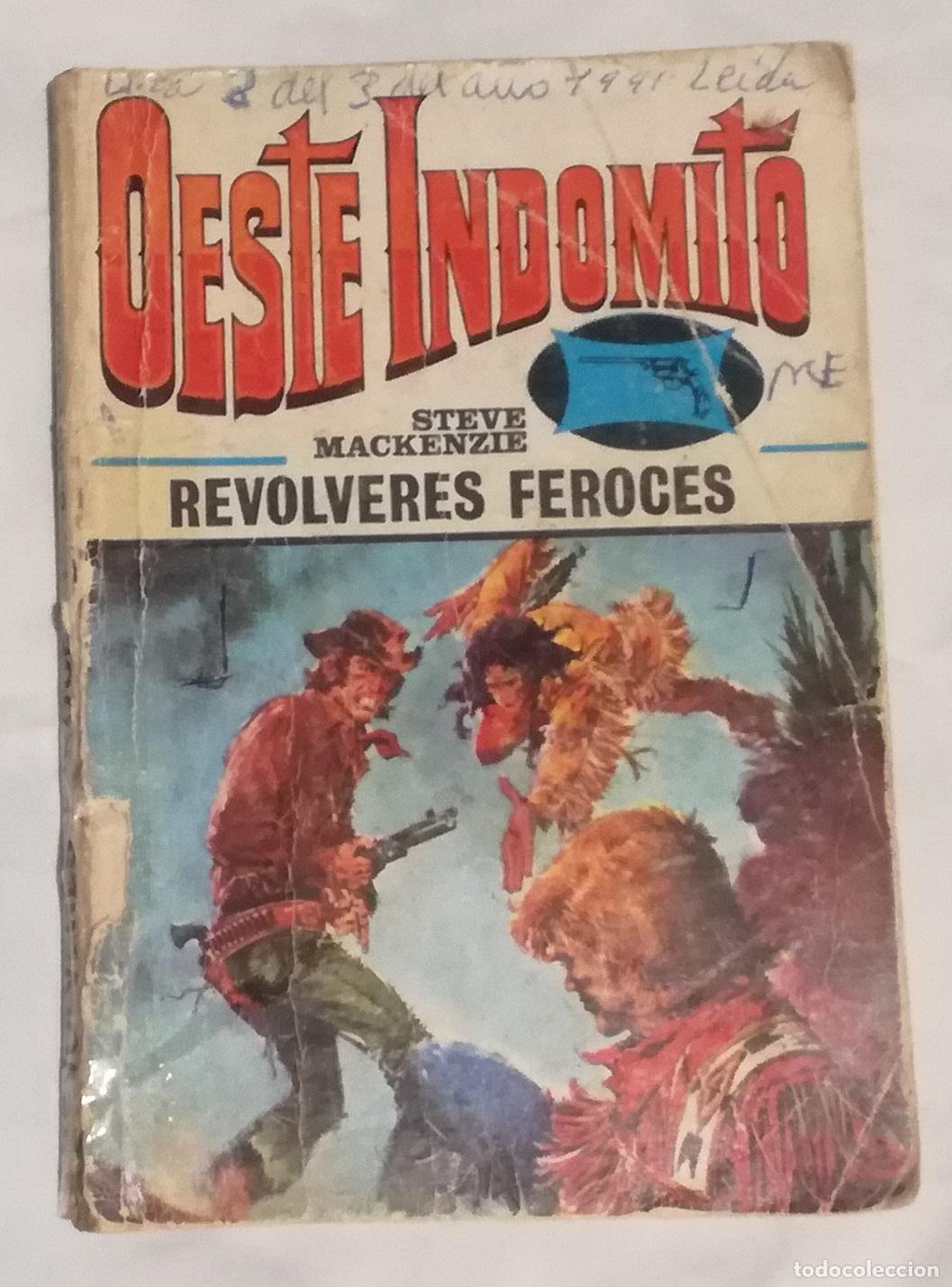 C&oacute;mics: Bolsilibros pulp, Oeste Indomito, n&ordm; 101: Revolveres feroces - Steve Mackenzie