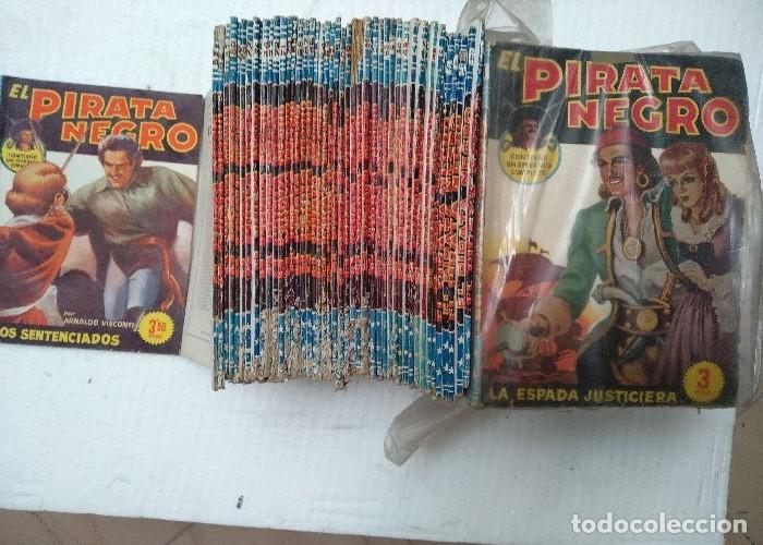 C&oacute;mics: VISCONTI,, EL PIRATA NEGRO del n&ordm; 1 al 84 falta el 85, Bruguera, estado usado bueno en general