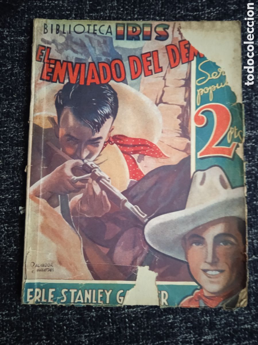 C&oacute;mics: EL ENVIADO DEL DEMONIO. / ERLE STANLEY GARDNER. -ED. BRUGUERA. BIBLIOTECA IRIS SERIE POPULAR
