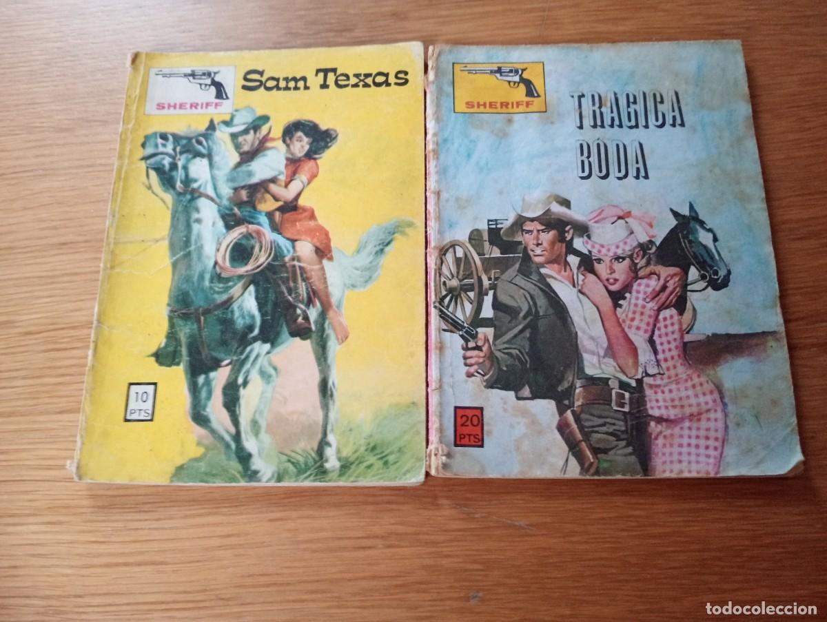 Fumetti: LOTE CON 2 NOVELAS GR&Aacute;FICAS DE LA SERIE SHERIFF. R&Uacute;STICA. EDITORIAL VILMAR. 1972.