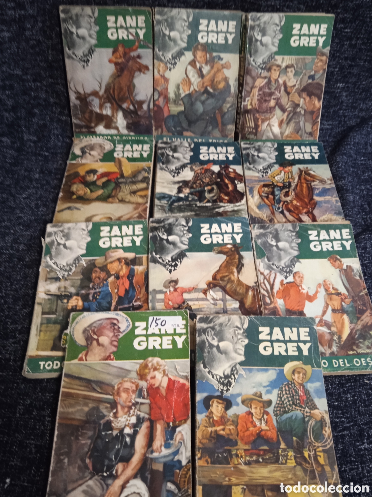 Comics: ZANE GREY - LOTE DE 11 EJEMPLARES -ed. EDITORIAL BRUGUERA A&Ntilde;OS 50