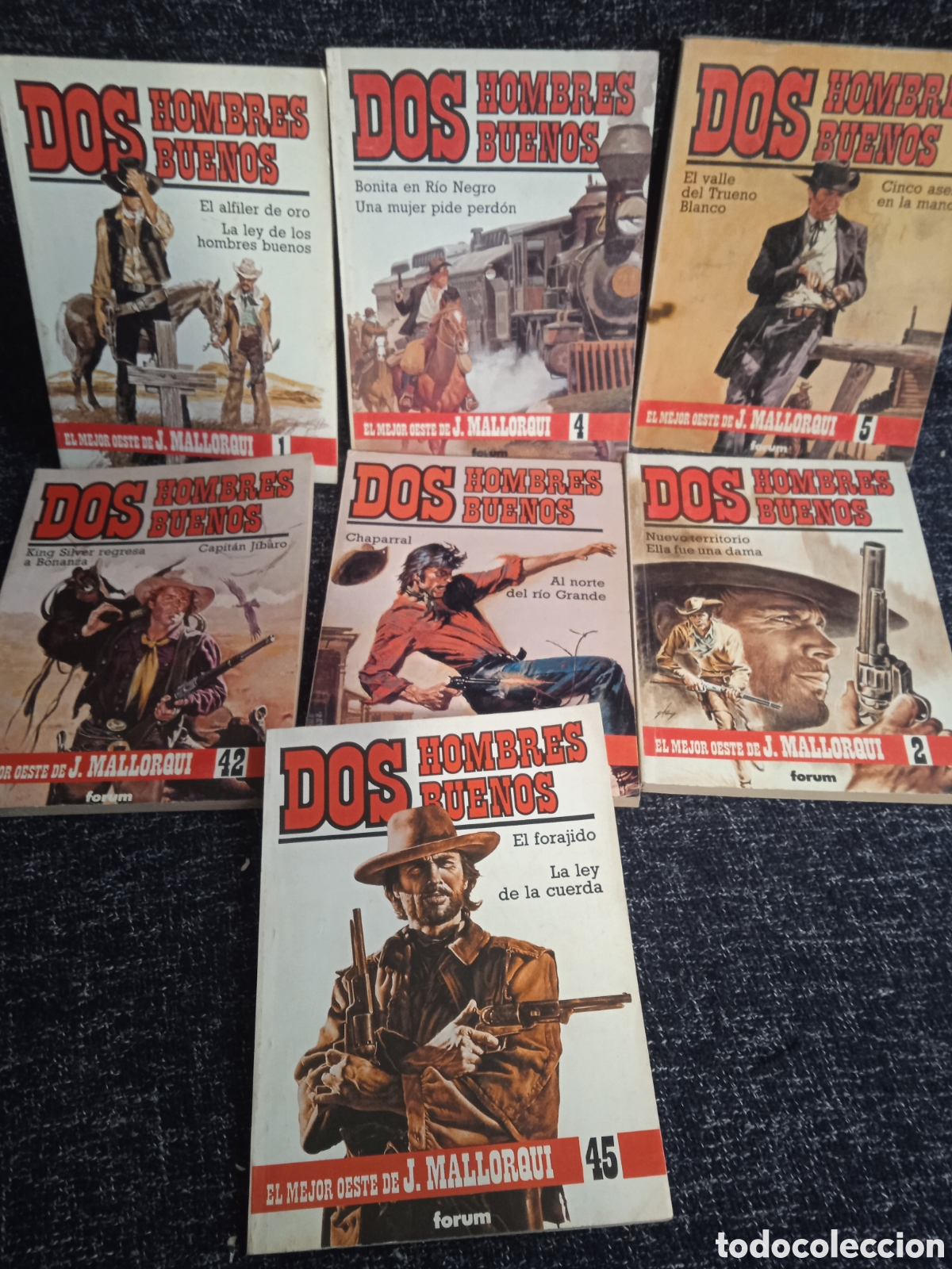 C&oacute;mics: DOS HOMBRES BUENOS - LOTE DE 7 EJEMPLARES - EDITA : FORUM