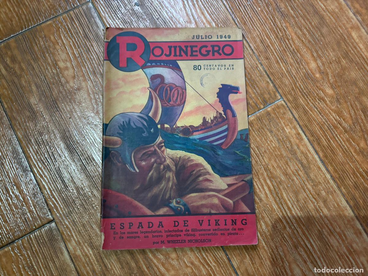 C&oacute;mics: ROJINEGRO - A&ntilde;o XII - N&ordm; 163 - Julio 1949 - Espada de Viking por M. Wheeler-Nicholson