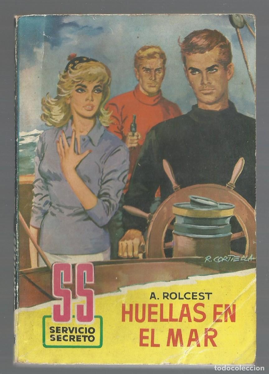 C&oacute;mics: HUELLAS EN EL MAR. A. ROLCEST. COLECCION SERVICIO SECRETO, N&ordm; 584 ED. BRUGUERA, 1961 1&ordf; EDICION