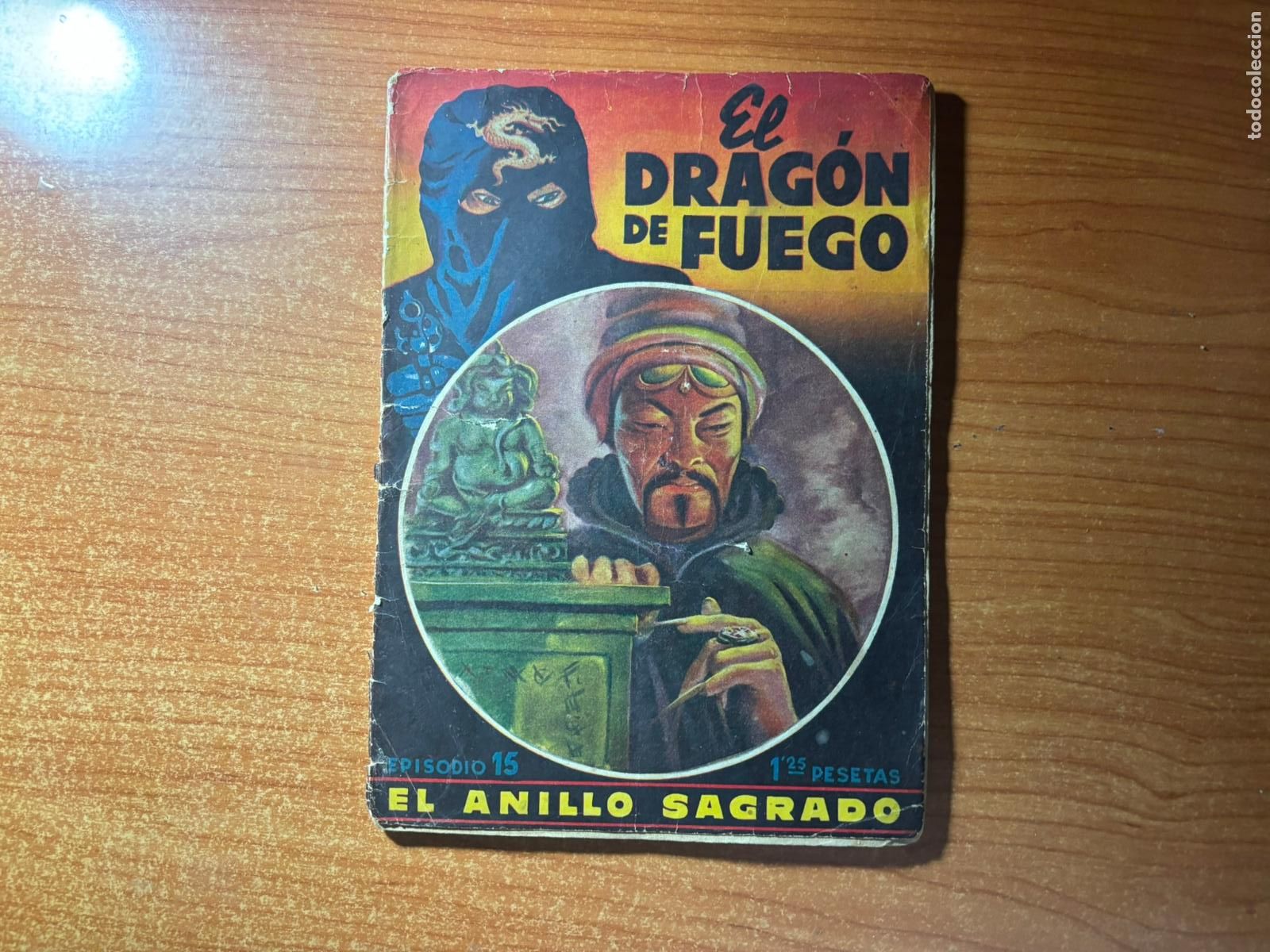 C&oacute;mics: El Drag&oacute;n de Fuego n&ordm; 15 Dibujos de Tomas Porto. Textos de Fidel Prado EDITORIAL BRUGUERA 1944