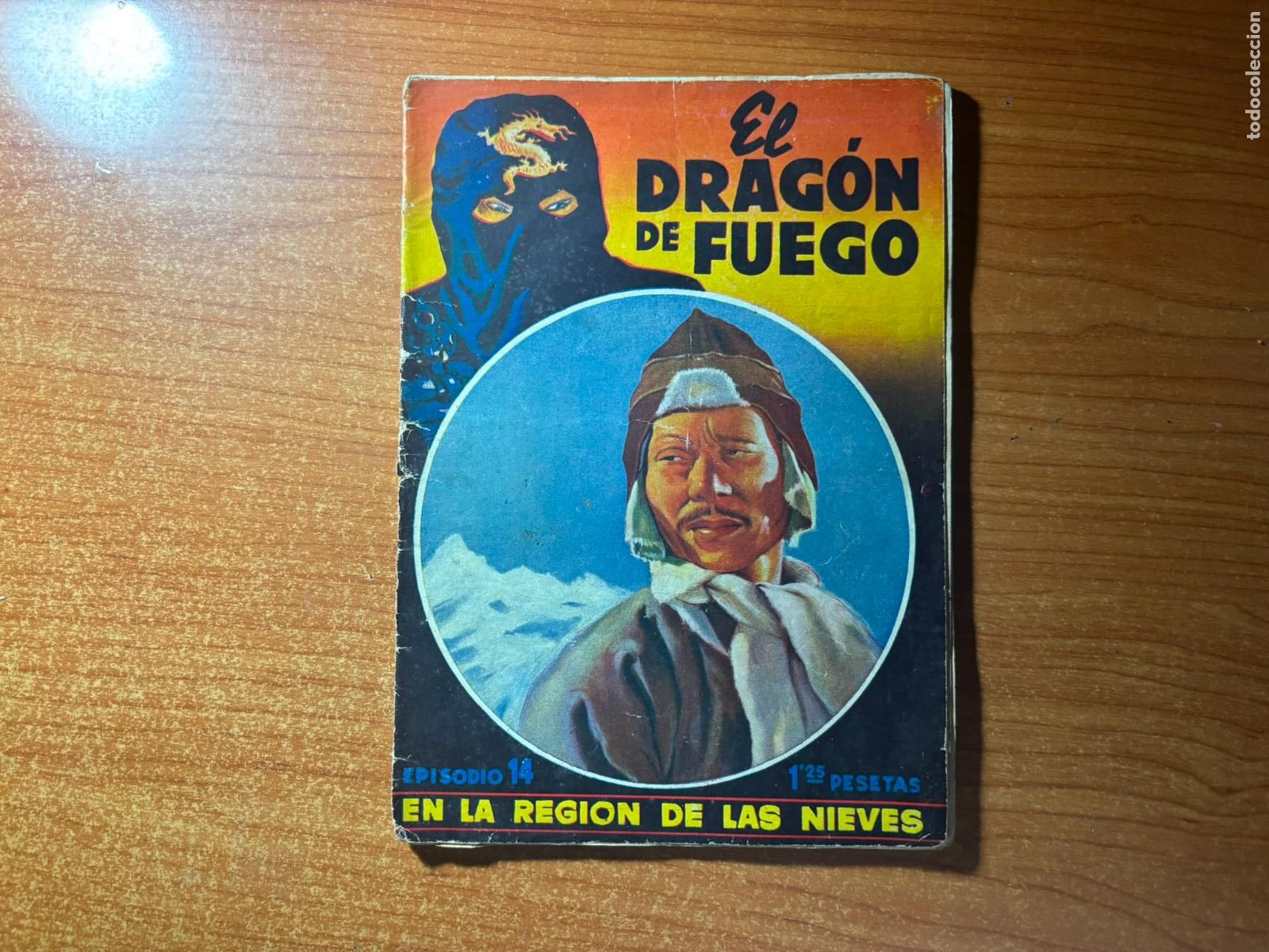 C&oacute;mics: El Drag&oacute;n de Fuego n&ordm; 14 Dibujos de Tomas Porto. Textos de Fidel Prado EDITORIAL BRUGUERA 1944