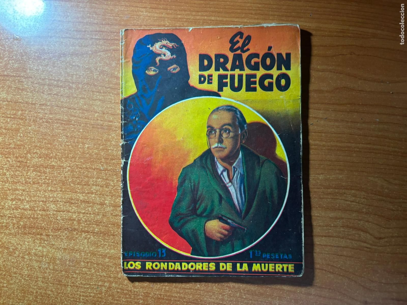 C&oacute;mics: El Drag&oacute;n de Fuego n&ordm; 13 Dibujos de Tomas Porto. Textos de Fidel Prado EDITORIAL BRUGUERA 1944