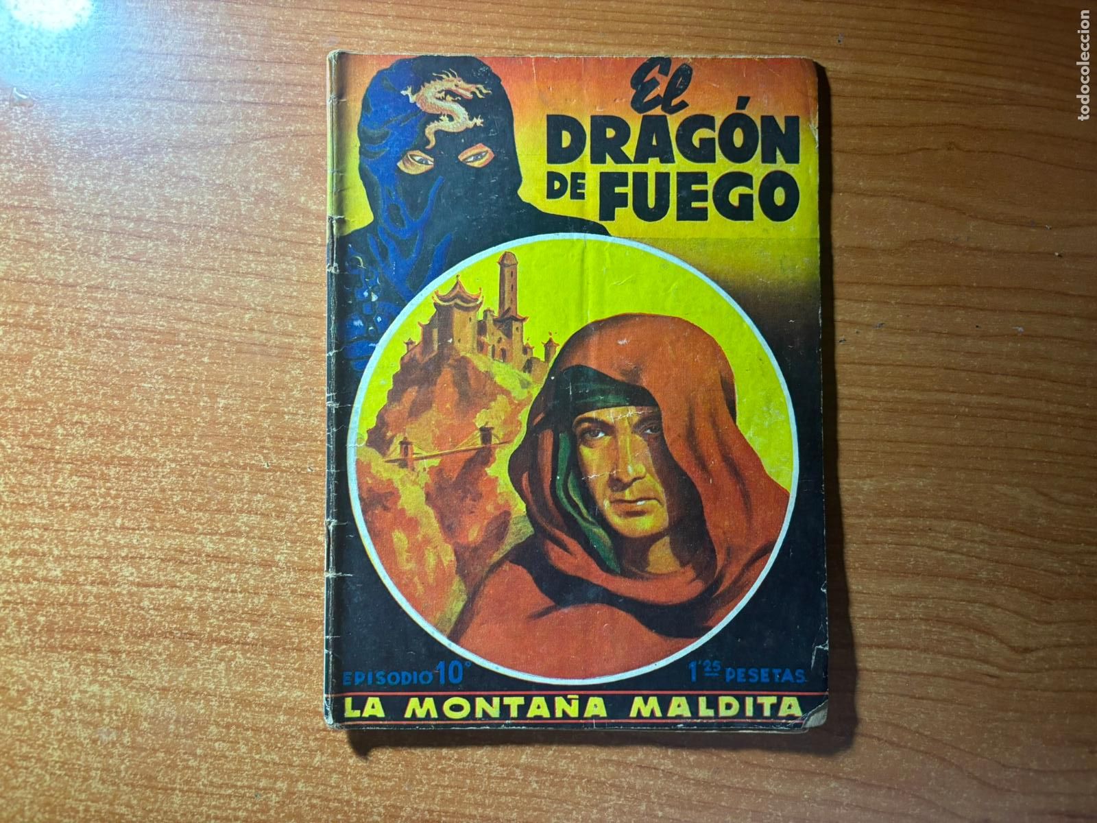 C&oacute;mics: El Drag&oacute;n de Fuego n&ordm; 10 Dibujos de Tomas Porto. Textos de Fidel Prado EDITORIAL BRUGUERA 1944