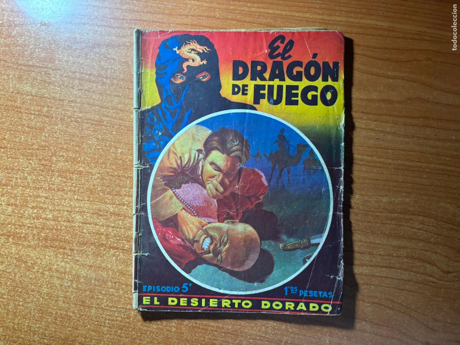 C&oacute;mics: El Drag&oacute;n de Fuego n&ordm; 5 Dibujos de Tomas Porto. Textos de Fidel Prado EDITORIAL BRUGUERA 1944