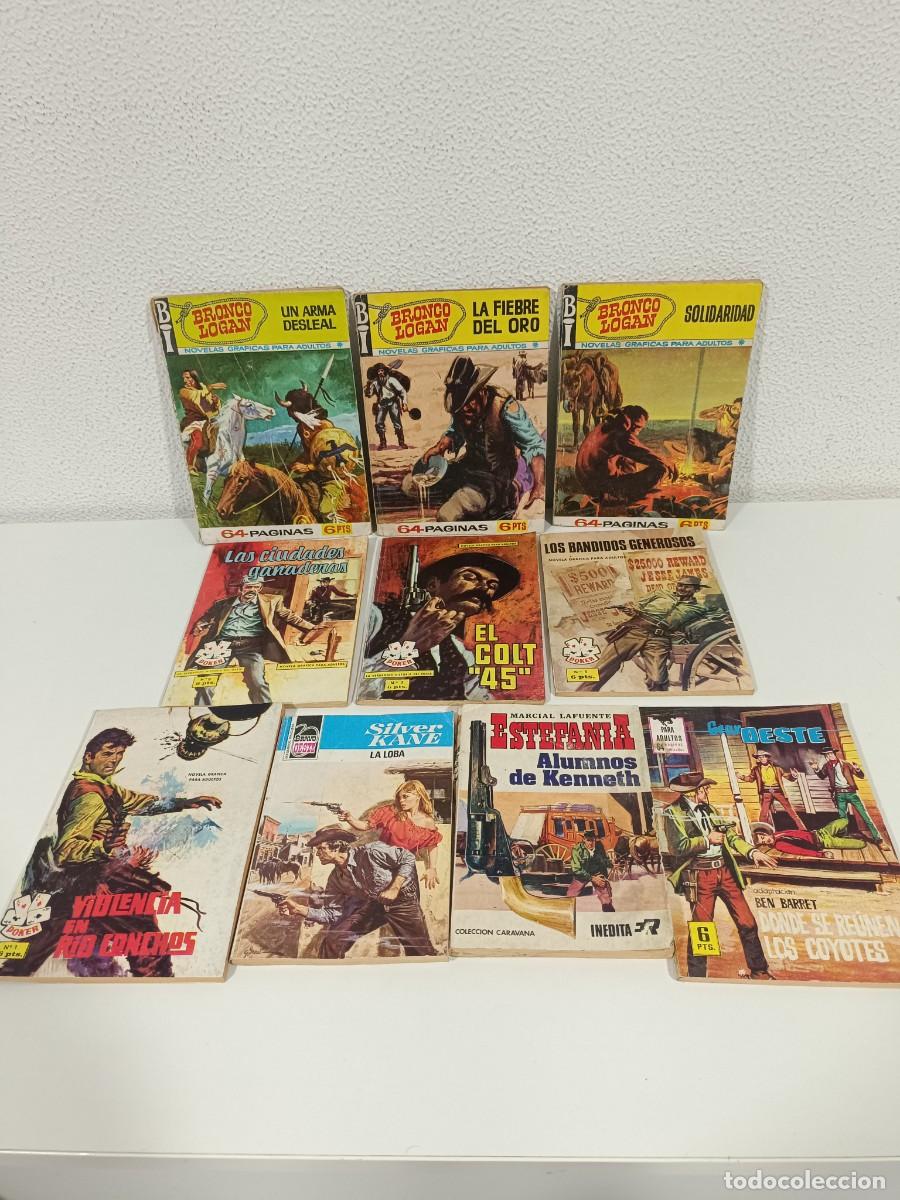 C&oacute;mics: BRONCO LOGAN, WESTER, ETC LOTE DE 10 NOVELAS GRAFICAS DEL OESTE. VER DESCRIPCION LOTE11