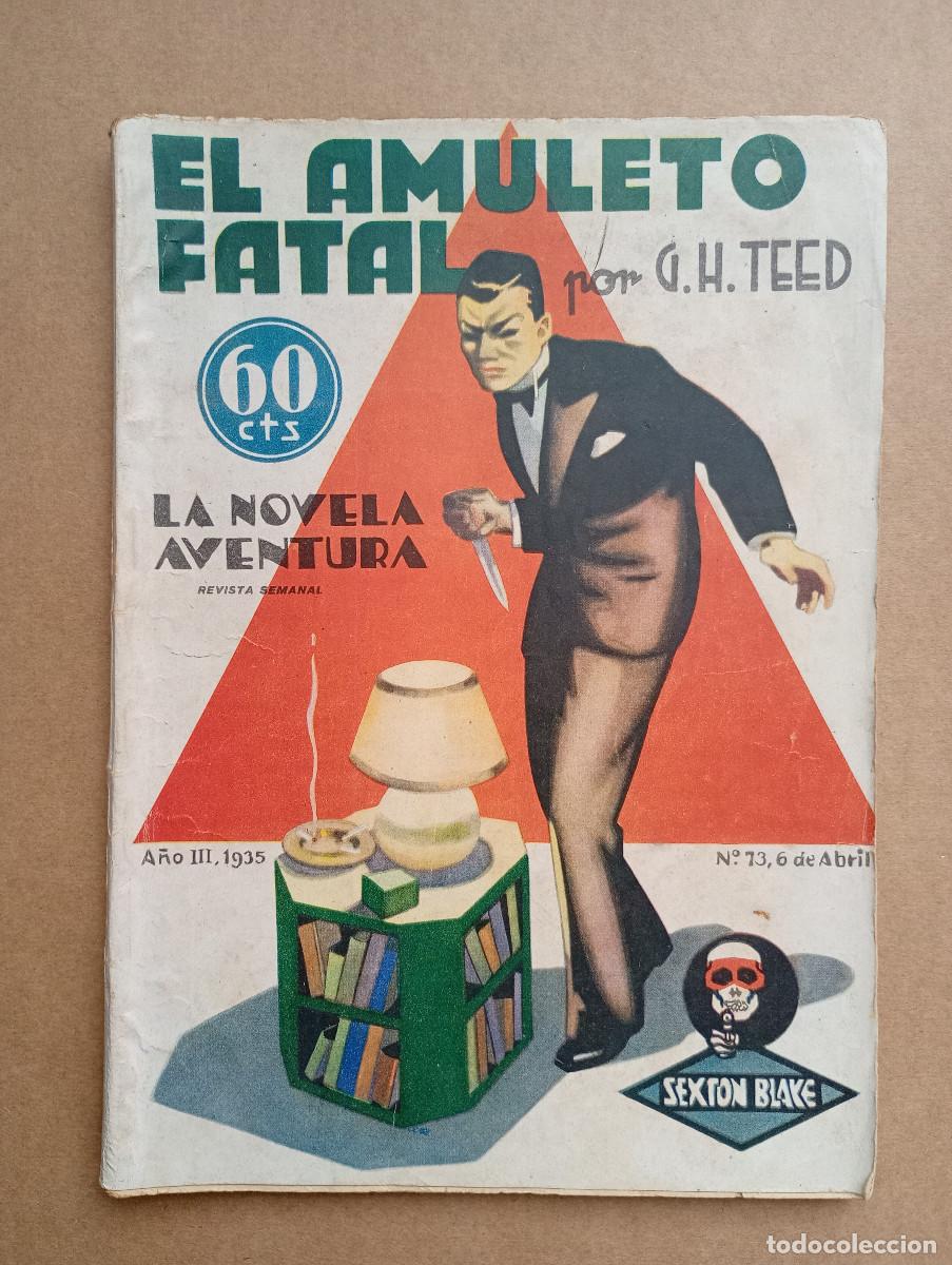 C&oacute;mics: La novela Aventura 73, Sexton Blake: el amuleto fatal, 1935, HYMSA