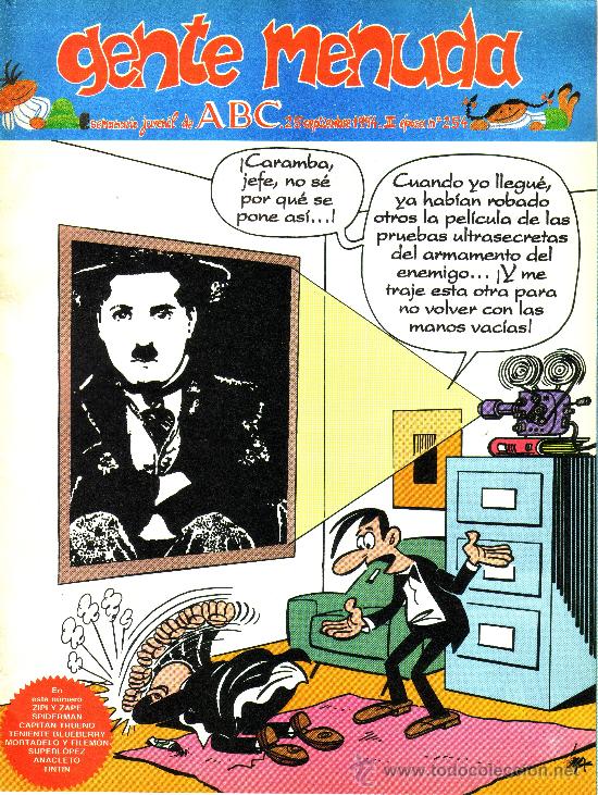 C&oacute;mics: GENTE MENUDA - SEMANARIO JUVENIL DE ABC - N&ordm; 254 - Foto 1