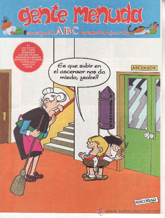 C&oacute;mics: ......gente menuda semanario juvenil de abc iii epoca n&ordm; 252 - Foto 1