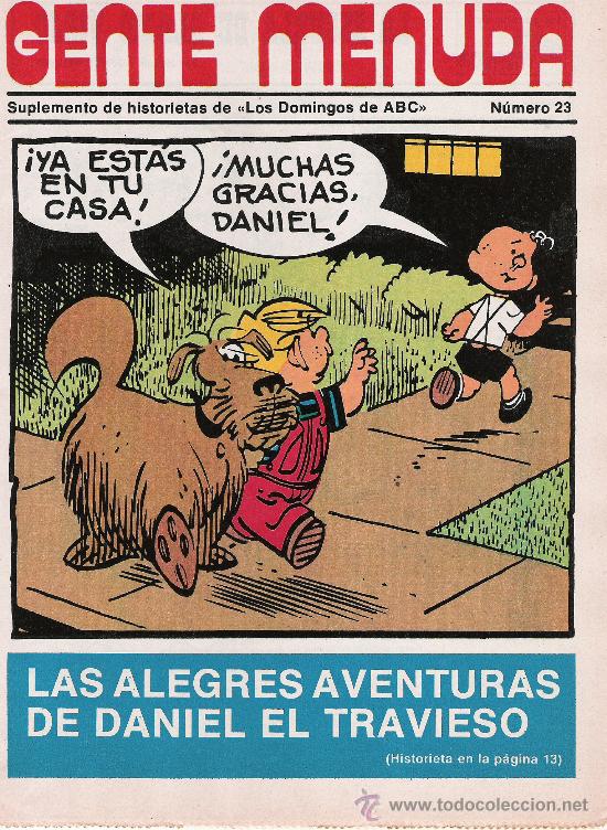 C&oacute;mics: GENTE MENUDA - SUPLEMENTO DE HISTORIETAS DE LOS DOMINGOS DE ABC N&ordm; 23 - Foto 1
