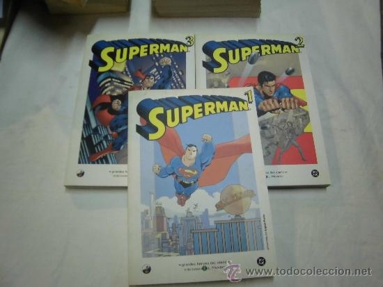 C&oacute;mics: SUPERMAN  TOMOS 1-2 Y 3 BIBLIOTECA EL MUNDO - Foto 1