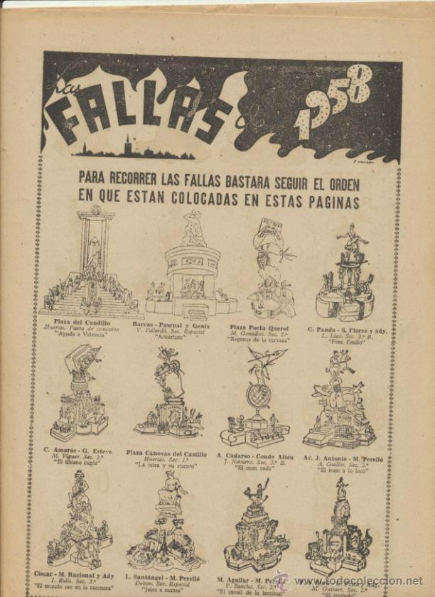 C&oacute;mics: Las Fallas de 1958. Suplemento de la Prensa. - Foto 1