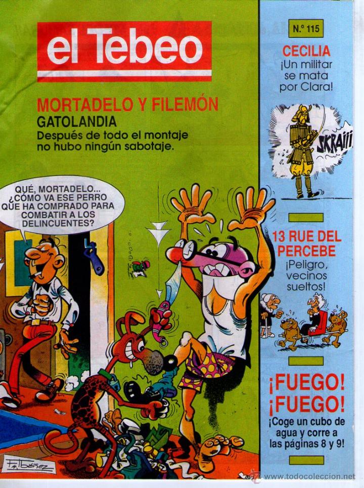 C&oacute;mics: EL TEBEO N&ordm; 115 ** MORTADELO Y FILEMON ** SUPLEMENTO - Foto 1