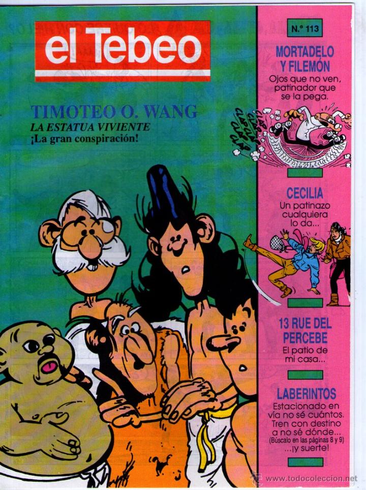 C&oacute;mics: EL TEBEO N&ordm; 113 ** MORTADELO Y FILEMON ** SUPLEMENTO * EDICIONES B - Foto 1