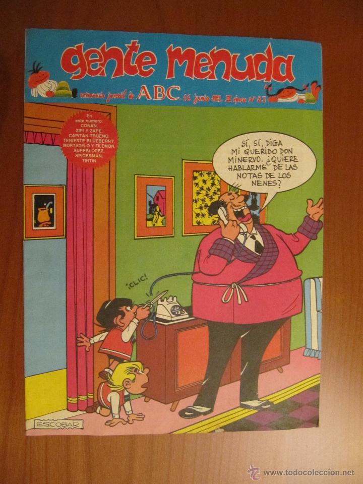 C&oacute;mics: Gente Menuda. 16 de julio 1991. n&ordm; 83 - Foto 1