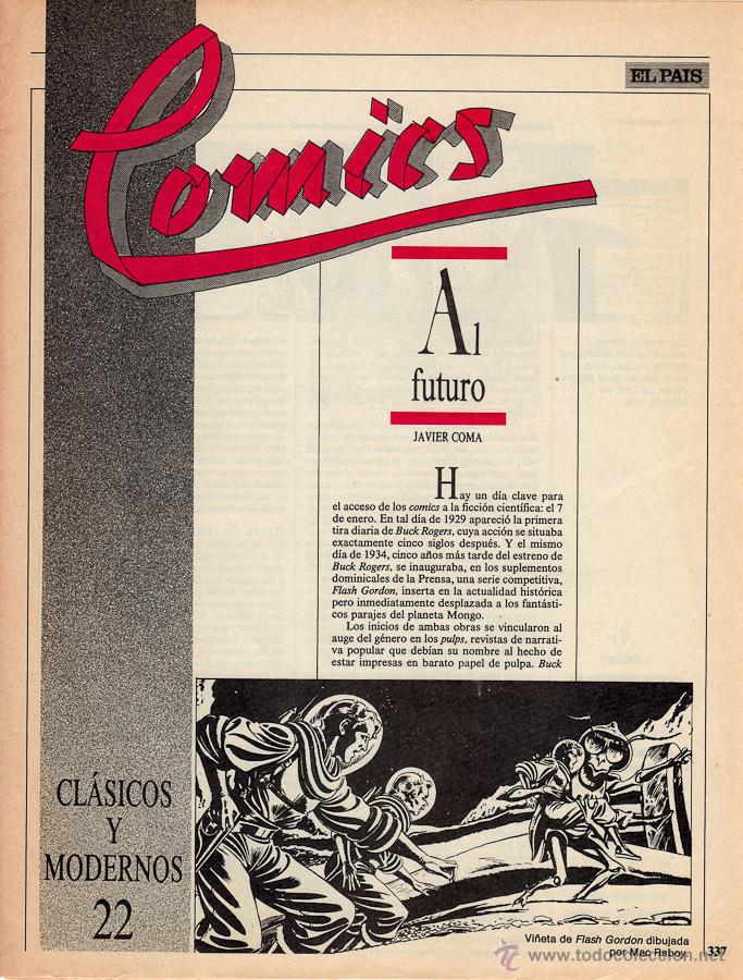 COMICS, CLASICOS Y MODERNOS - FASCÍCULO Nº 22 EL PAÍS (Tebeos y Comics - Suplementos de Prensa)