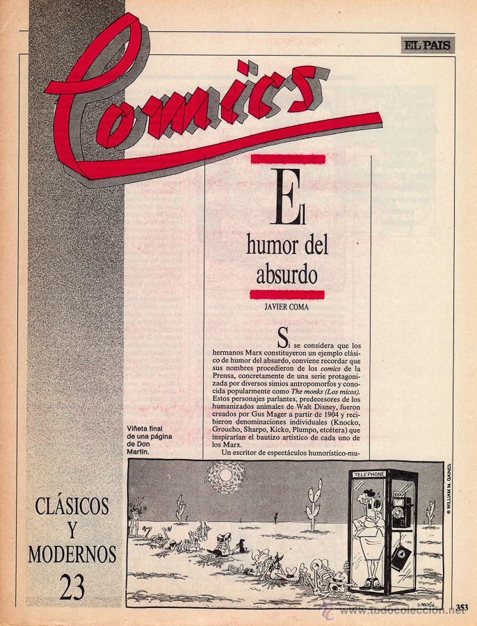 C&oacute;mics: COMICS, CLASICOS Y MODERNOS - Fasc&iacute;culo n&ordm; 23 El Pa&iacute;s - Foto 1