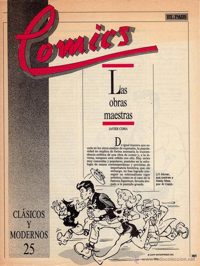 C&oacute;mics: COMICS, CLASICOS Y MODERNOS - Fasc&iacute;culo n&ordm; 25 El Pa&iacute;s - Foto 1