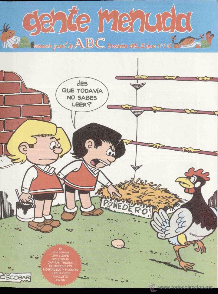 C&oacute;mics: GENTE MENUDA. A.B.C N&ordm; 312 - Foto 1