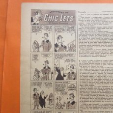 Cómics: PUBLICIDAD 1948 - COLECCION COMIDAS - CHIC LETS ADAMS CHICLETS - ARGENTINA. Lote 67007634