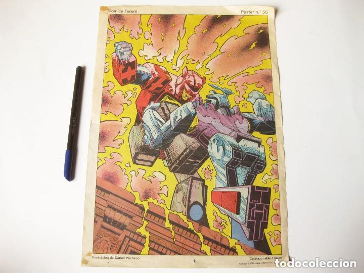 C&oacute;mics: Cartel Transformers. Comics Forum. Poster N&ordm; 55. 1988. - Foto 1