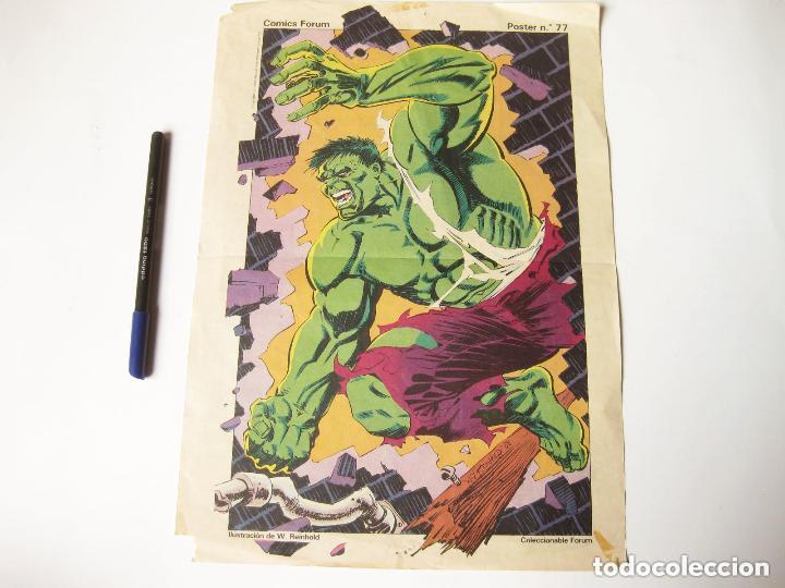 C&oacute;mics: Cartel de La Masa. Marvel. Comics Forum. Poster N&ordm; 81. 1989. - Foto 1