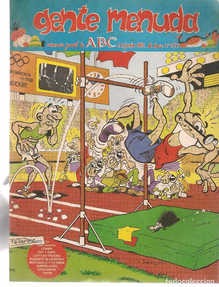 C&oacute;mics: GENTE MENUDA. N&ordm; 137. 28 JUNIO 1992. (ST/) - Foto 1