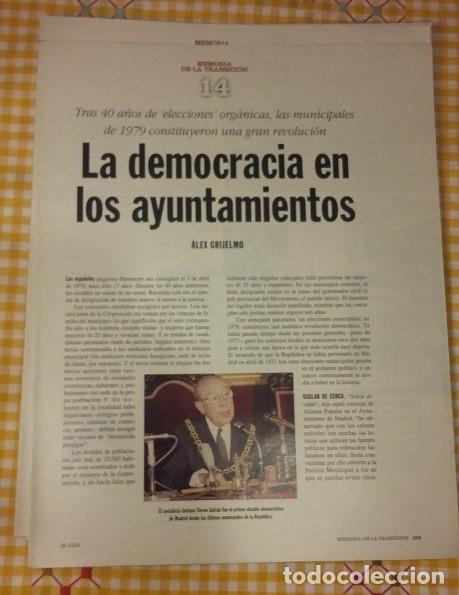 Comics: Memoria de la Transici&oacute;n. Coleccionable El Pais La democracia en los Ayuntamientos. Fasciculo 14.