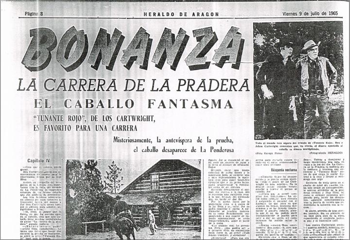 Cómics: AVENTURAS DE BONANZA EN LA PRENSA: HERALDO DE ARAGON, 1965 == BONANZA, LA SERIE DE TV - Foto 5 - 104130371