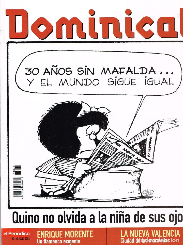 C&oacute;mics: Dominical del Peri&oacute;dicp,a&ntilde;o 2003.dedicado a Mafalda. - Foto 1