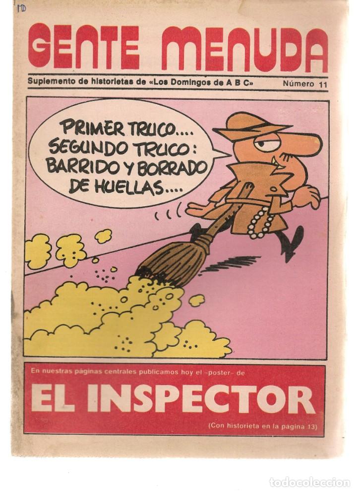 C&oacute;mics: GENTE MENUDA. N&ordm; 11. SUPLEMENTO &uml;LOS DOMINGOS DE A B C &uml;. (ST/C86) - Foto 1