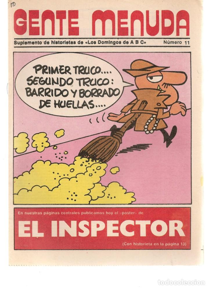 C&oacute;mics: GENTE MENUDA. N&ordm; 11. SUPLEMENTO &uml;LOS DOMINGOS DE A B C &uml;. (ST/C86) - Foto 1