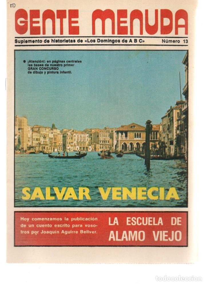 C&oacute;mics: GENTE MENUDA. N&ordm; 13. SUPLEMENTO &uml;LOS DOMINGOS DE A B C &uml;. (ST/C86) - Foto 1