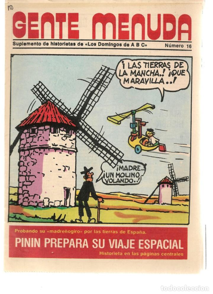 C&oacute;mics: GENTE MENUDA. N&ordm; 16. SUPLEMENTO &uml;LOS DOMINGOS DE A B C &uml;. (ST/C86) - Foto 1